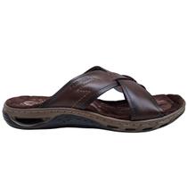 Chinelo de Couro Masculino Pegada Tecnologia Amortech Chinelo de Couro Masculino Pegada Tecnologia Amortech