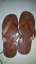 Chinelo de couro somente n 41
