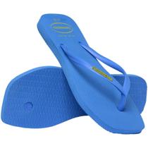 Chinelo de dedo adulto Havaianas Slim Square Logo Pop Up