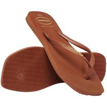 Chinelo de dedo adulto Havaianas Slim Square Logo Pop Up