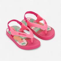 Chinelo De Dedo Bebê Ipanema com Capivara Rosa