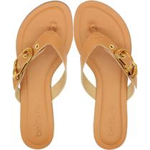 Chinelo De Dedo Beira Rio Tira Com Ornamento De Fivela Feminino