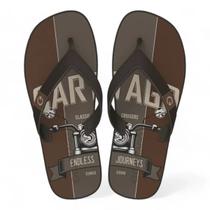 Chinelo De Dedo Cartago Masculino Dakar Marrom Bege