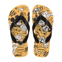 Chinelo de Dedo Casual Estampa Disney Unissex Infantil Havaianas Amarelo 29/30