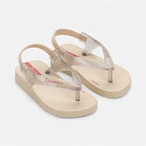 Chinelo De Dedo De Bebê Glitter Ipanema Bege Chinelo De Dedo De Bebê Glitter Ipanema Bege
