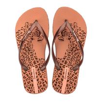 Chinelo de Dedo Estampa Animal Chic Feminina Ipanema