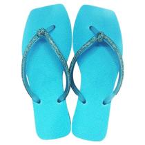 Chinelo de Dedo Feminino com Brilho Strass Sua Cia Diamond