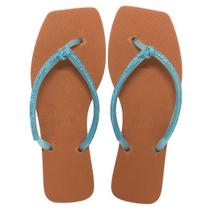 Chinelo de Dedo Feminino com Brilho Strass Sua Cia Diamond