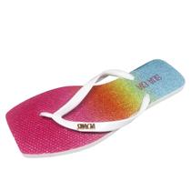 Chinelo de Dedo Feminino Degrade Brilho Sua Cia 8503.17003