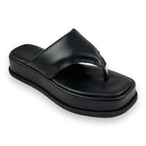 Chinelo de Dedo Feminino Flatform Preto