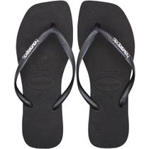 Chinelo de Dedo Feminino Havaianas Slim Square Logo Metallic Chinelo de Dedo Feminino Havaianas Slim Square Logo Metallic
