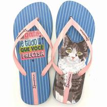 Chinelo De Dedo Feminino Ipanema Love Pets Gato 27005