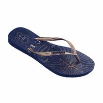Chinelo de Dedo Feminino Slim Nautical Havaianas
