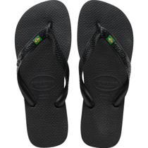 Chinelo de dedo Havaianas Básico Bandeira Brasil Tradicional Sem Estampa Leve Casual Confortável