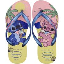 Chinelo de Dedo Havaianas Slim Disney Stitch Infantil Menina
