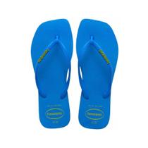 Chinelo De Dedo Havaianas Slim Square Logo Pop Up Feminino Original Adulto Confortável