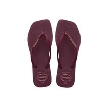 Chinelo De Dedo Havaianas Slim Square Logo Pop Up Feminino Original Adulto Confortável