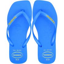 Chinelo de Dedo Havaianas Slim Square Logo Pop Up Feminino
