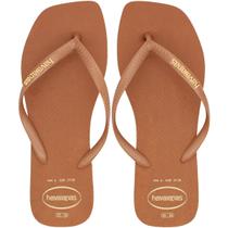 Chinelo de Dedo Havaianas Slim Square Logo Pop Up Feminino Chinelo de Dedo Havaianas Slim Square Logo Pop Up Feminino