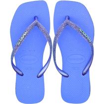 Chinelo de Dedo Havaianas Slim Square Sparkle Glitter Feminino Chinelo de Dedo Havaianas Slim Square Sparkle Glitter Feminino