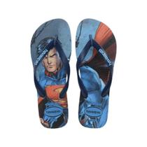 Chinelo De Dedo Havaianas Top Heróis Dc Superman Tiras Largas Confortável Adulto Unissex Original Chinelo De Dedo Havaianas Top Heróis Dc Superman Tiras Largas Confortável Adulto Unissex Original