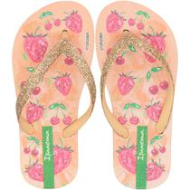 Chinelo de Dedo Infantil Ipanema Garden Shine Glitter Juvenil Menina