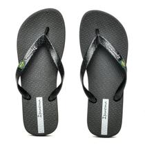 Chinelo de dedo ipanema feminino brasil 27040 - preto