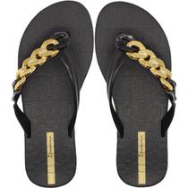 Chinelo de Dedo Ipanema Metal Glam Aplique Dourado Feminino Chinelo de Dedo Ipanema Metal Glam Aplique Dourado Feminino