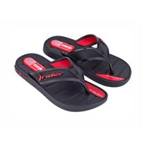 Chinelo de Dedo Kids Tech Sandals Preto Vermelho Rider