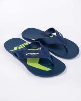 Chinelo de Dedo Masculino Rider Adulto Way Logomania Azul/Verde 254039