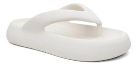 Chinelo De Dedo Nuvem Flatform Anatômico Plataforma Off White