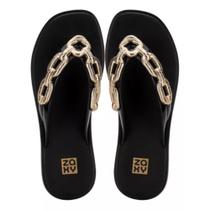 Chinelo De Dedo Plataforma Zaxy Chain Corrente Alto Feminino Chinelo De Dedo Plataforma Zaxy Chain Corrente Alto Feminino
