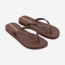 Chinelo De Dedo Power Glitter Ipanema Marrom