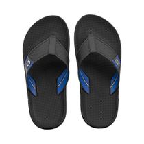 Chinelo de Dedo Preto e Azul Siena IV Cartago