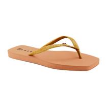 Chinelo de Dedo Quadrado com Glitter Solarize Feminino Ramarim Chinelo de Dedo Quadrado com Glitter Solarize Feminino Ramarim