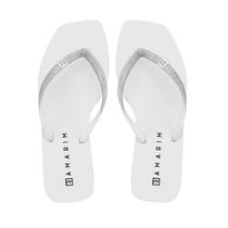 Chinelo De Dedo Rasteira Ramarim Bico Quadrado 231233 Branco