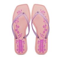 Chinelo de Dedo Sandália Feminina Bico Quadrado Barato K115