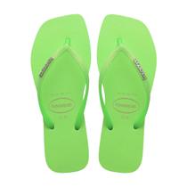 Chinelo de Dedo Slim Square Glitter Neon Feminino Havaianas