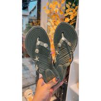 Chinelo De Dedo Terra E Água Adorno Fundo Do Mar Feminino 240716