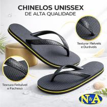 Chinelo de Dedo Unissex NA Confortável Antiderrapante Leve Casual Masculino Feminino