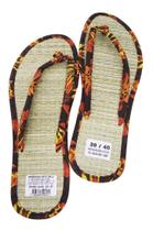 Chinelo De Palha Estampada Arte Vale - Cj-21