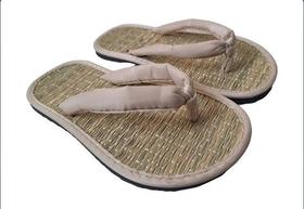 Chinelo De Palha Japonês Oriental Zori Bege Chinelo De Palha Japonês Oriental Zori Bege