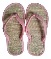 Chinelo De Palha Japonês Oriental Zori Rosa Bebê - Chinelo De Palha Japonês Oriental Zori Rosa Bebê -