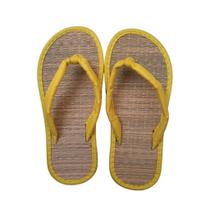 Chinelo De Palha Japonês Zori Amarelo Nome do desenho:Liso/AmareloTamanho:39 BR