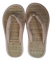 Chinelo De Palha Japonês Zori Bege Tamanho:37/38 Chinelo De Palha Japonês Zori Bege Tamanho:37/38
