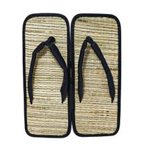 Chinelo De Palha Japonês Zori Conforto P Pés Tipo Quadrado