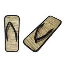 Chinelo De Palha Japonês Zori Conforto P Pés Tipo Quadrado