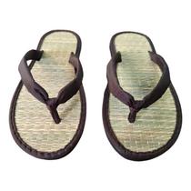 Chinelo De Palha Japonês Zori Conforto Todos Tipo Pés Marrom