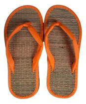 Chinelo De Palha Japonês Zori Laranja Tamanho:35/36 Chinelo De Palha Japonês Zori Laranja Tamanho:35/36