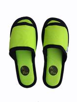 Chinelo de Pano 33 / 34 - Coleção Pé & Pano Colors - Verde Neon
